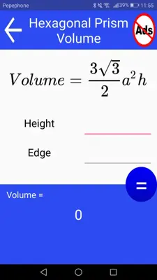 Volume Calculator android App screenshot 1